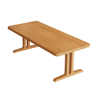 实木客厅学习桌学生书桌白蜡木大板桌长条亲子学习桌工作台电脑桌