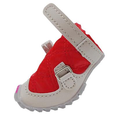 fokwow旗舰店小狗鞋丝绒小棉鞋防风防雪夹棉防滑冬天保暖宠物鞋