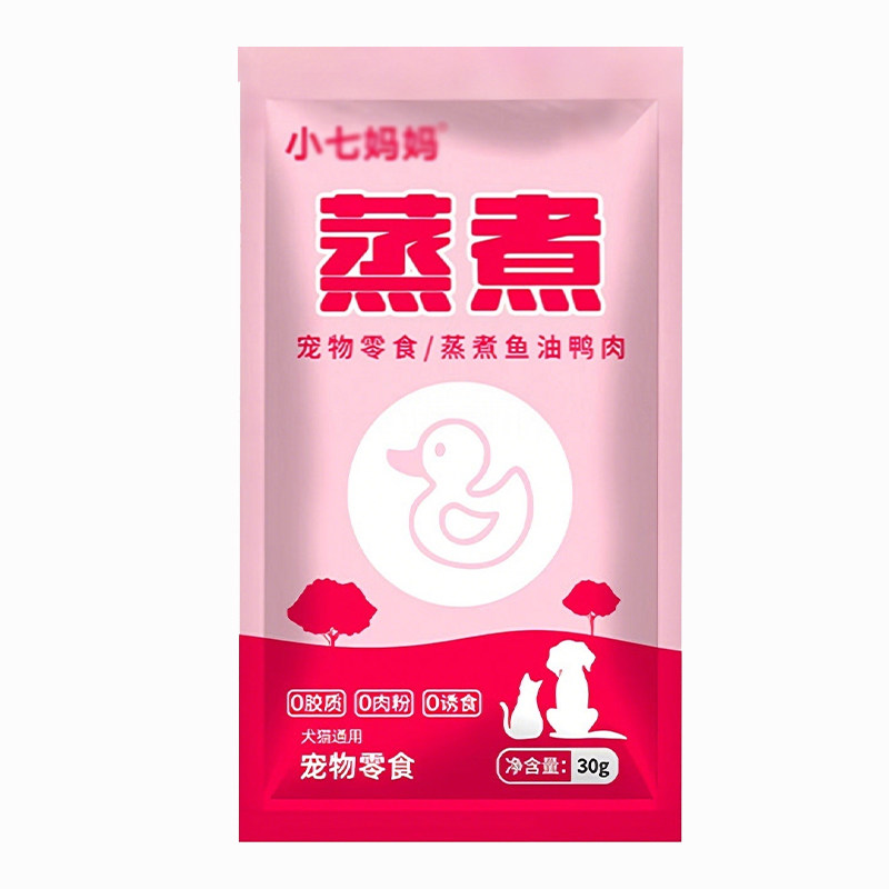 蒸煮鱼油鸭肉猫咪零食湿粮狗饭增肥发腮罐头宠物狗狗鸭胸肉干磨牙
