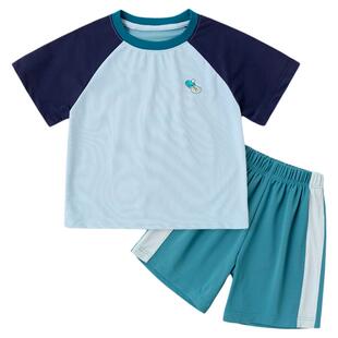 【凉感科技】嘟嘟家男童短袖套装夏季儿童T恤宝宝夏装女童衣服潮