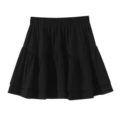 黑色半身裙a设计感小众