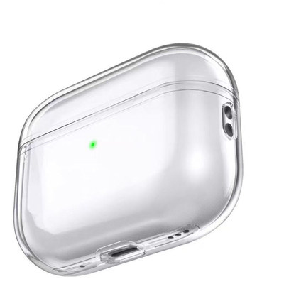适用苹果AirPods pro3/2软透明耳机壳AirPods4/3代蓝牙防摔保护套