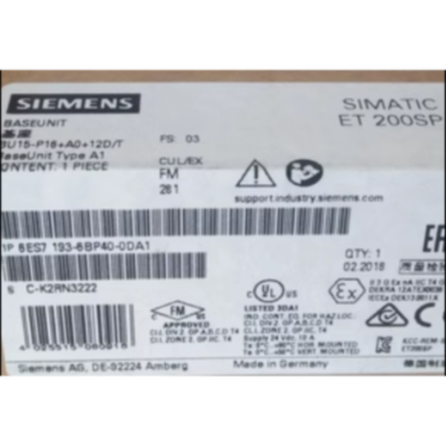 议价6ES7193-6BP40-0DA1西门子ET200SP基础单元6ES71936BP400DA1