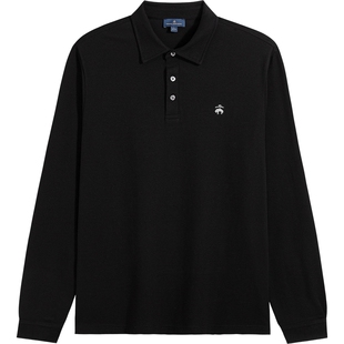 Brooks Brothers/布克兄弟男士25秋冬新品三粒扣商务老钱polo衫