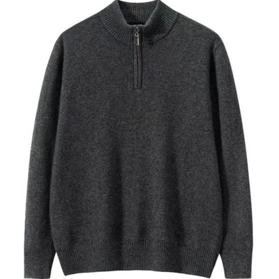 鄂尔多斯市产加厚立领羊绒衫男