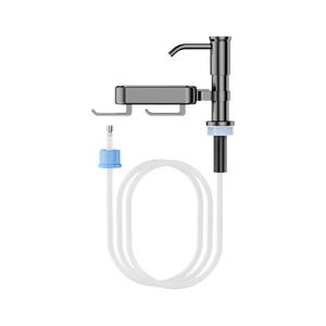 铝合金厨房水槽按压皂液器洗洁精压取器洗菜盆用皂液神器延长管架
