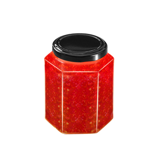 做西红柿酱瓶子罐头瓶空瓶玻璃瓶密封罐辣椒酱食品级耐高温可蒸煮