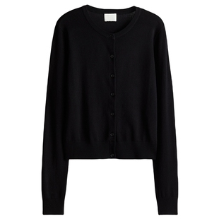 HM女装毛针织衫春季新款气质内搭外穿开衫高智感针织衫1000060