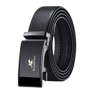 保罗新款男士纯牛皮皮带商务自动扣高档休闲腰带正品真皮裤腰带潮