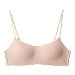 无痕内衣女低胸方领半杯隐形文胸罩夏薄款小胸聚拢舒适抹胸细肩带