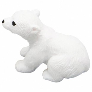 北极熊创意卡通仿真微景观桌面摆件小熊冰山蛋糕车载汽车内装饰