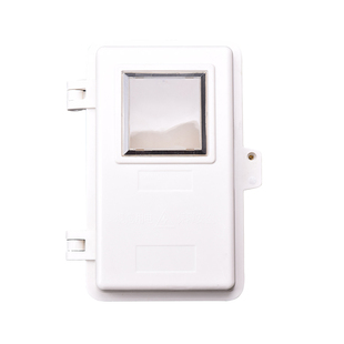 玻璃钢单相电表箱明装单户一表位透明电表盒平门室外防盗防水防火