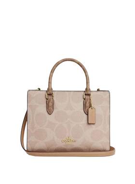 COACH/蔻驰官方 奥莱款女士Maggie老花单肩斜挎手提包托特包CY676