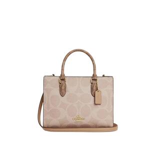COACH/蔻驰官方 奥莱款女士Maggie老花单肩斜挎手提包托特包CY676