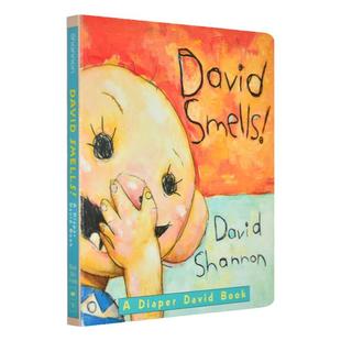 英文原版 David Smells Diaper David 大卫不可以 纸板书 吴敏兰