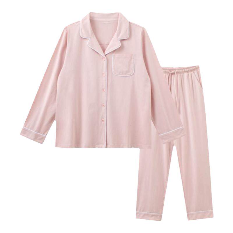 肌音女士清爽长绒棉家居服套装
