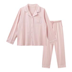 肌音女士清爽长绒棉家居服套装