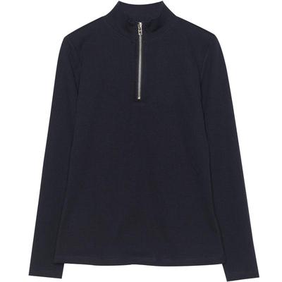 横行道半高领黑色长袖