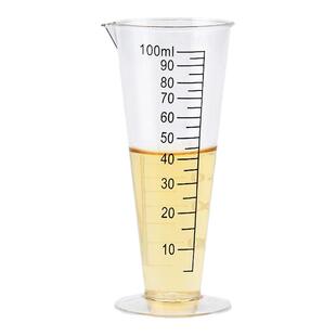 亚克力PC塑料量杯耐高温带刻度100ml1000ml锥形量杯奶茶店专用杯
