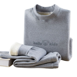 儿童保暖内衣加绒加厚冬季女童校服神器内穿男童秋衣秋裤套装超厚