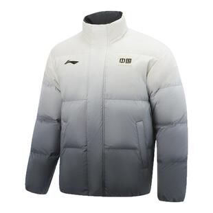 李宁羽绒服男士冬季2026新款国家队短款健身立领保暖加厚运动外套