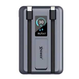 香港Xpower无线磁吸充电宝3c认证可上飞机快充适用苹果magsafe快充超薄小巧便携自带线可带上高铁火车带支架