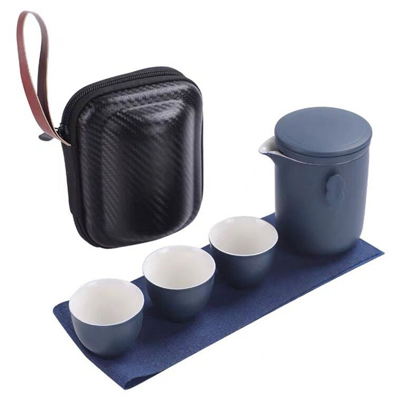 陶瓷便携功夫茶具户外定制快客杯
