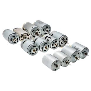 马达直流大功率大扭力电机马达模型玩具短轴长轴高转速电钻3-24V