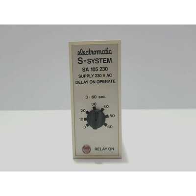 ELECTROMATIC SA 105 230 SSYSTEM DELAY ON OPERATE MODULE