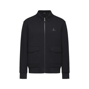 【轻柔弹力】比音勒芬秋季男士时尚休闲工装风翻领针织夹克外套