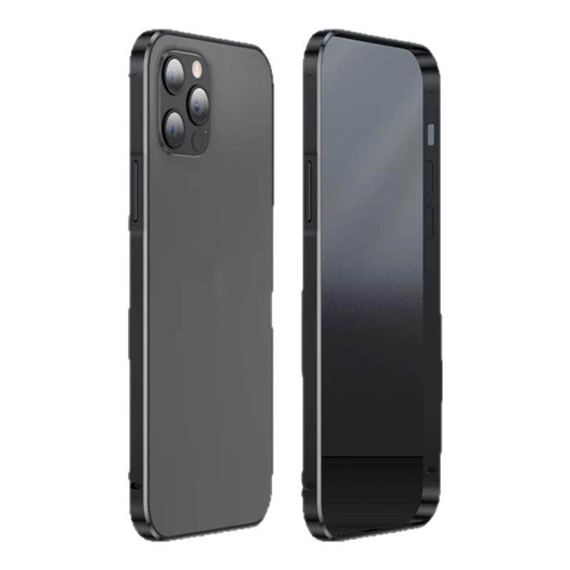 森迟适用苹果15Pro手机壳iPhone14promax金属无背板纯边框保护套12适合夏天的2025新款裸机手感16pr