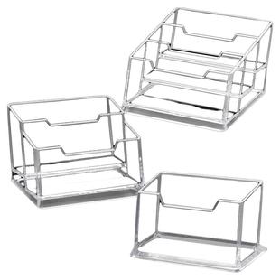 亚克力名片座名片盒桌面单格透明个性办公名片架卡片收纳盒简约摆台放装卡片收纳盒子展示架男塑料台式名片夹