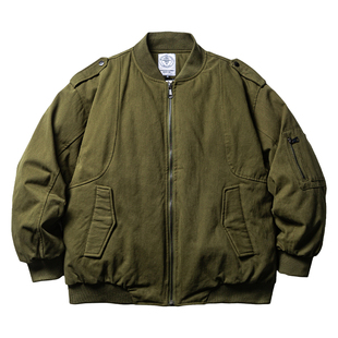 MAQIEDA潮牌ins美式工装风棒球领男款羽绒服帅气休闲复古90绒外套