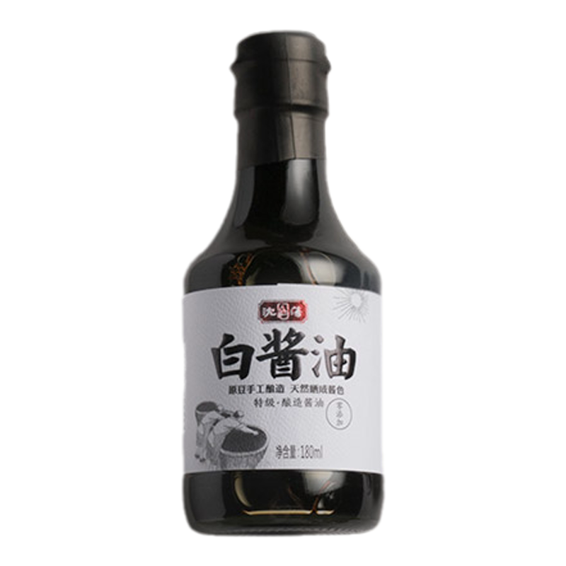 【晒足500天】沈荡官酱园·特级白酱油 老缸晒制 嘉兴特产180ml