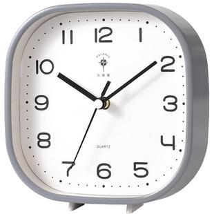 北极星北欧风小台钟客厅座钟极简约现代静音座挂两用卧室儿童房