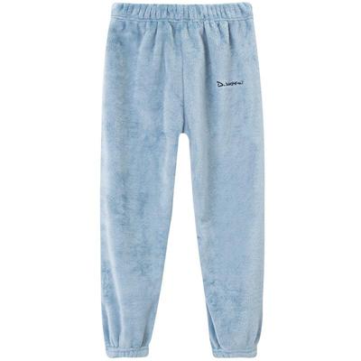 儿童大人法兰绒暖暖裤珊瑚绒睡裤