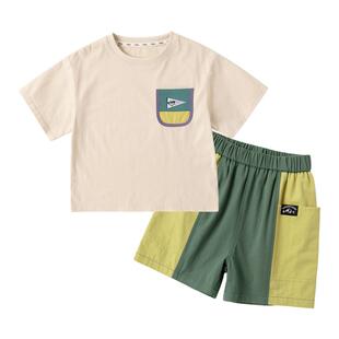 【秋季新品】嘟嘟家男童套装秋季儿童运动两件套宝宝长裤女童秋装