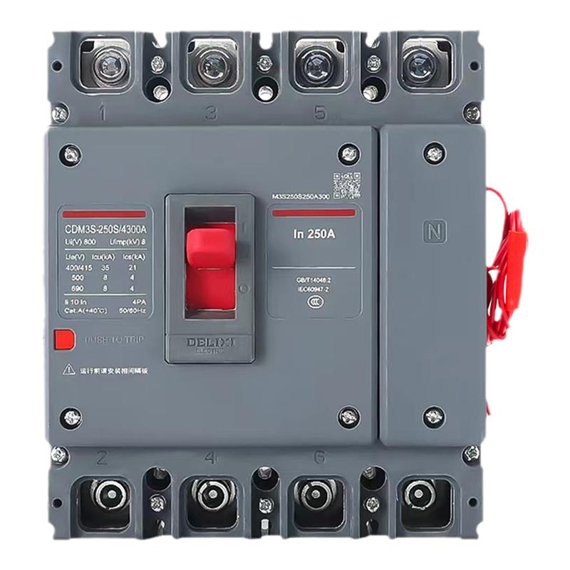 德力西CDM3S 3310/3340/4310分励脱扣消防强切辅助断路器开关400A
