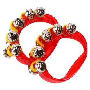 小学生摇铃 儿童打击乐器手铃奥尔夫乐器串铃幼儿舞蹈10铃手摇铃