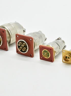 MX12-4芯真空气密性航空插头MX23-8芯19P公母头-MX33玻璃烧结插头
