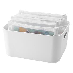 懒角落玩具收纳袋儿童拼图分类整理袋积木小颗粒透明拉链网纱袋