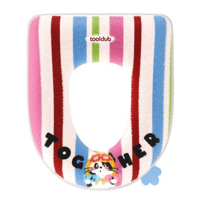 【抗菌防水毛绒加厚】拉链马桶垫