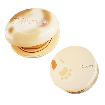 蒂洛薇dirovo麻薯水晶气垫轻薄服帖定妆水散粉控油持妆持久组合
