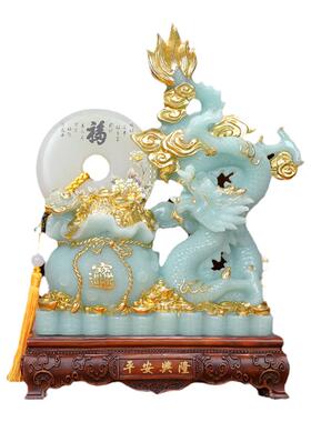 招财生肖龙摆件平安扣龙年吉祥物