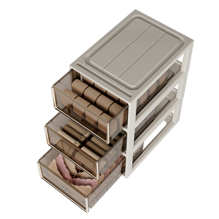 内衣收纳盒家用抽屉式分隔贴身衣物收纳箱柜三合一内裤袜子整理盒