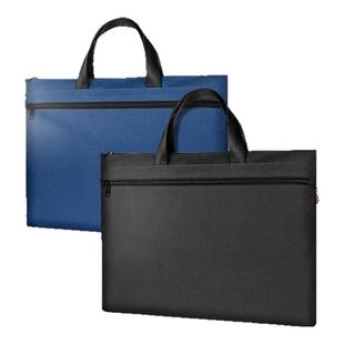 天色多功能双层文件袋手提袋公文袋加厚帆布拉链袋文件收纳袋商务电脑包公文包学生补习袋包档案包文件夹 247