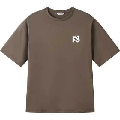 RS流石男装时尚印花宽松短袖T恤