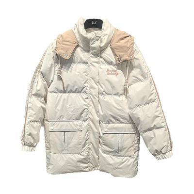361度羽绒服女式中长款鸭
