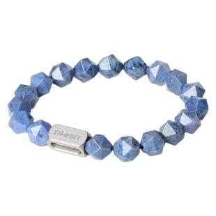 波塞冬蓝线石仙女手链浅蓝色宝石手串男刻字情侣手饰品送女友礼物