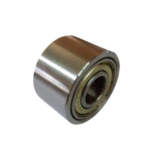 平皮带用惰轮双轴承滚轮涨紧轮砂带机铁轮封箱机从动轮无动力压轮